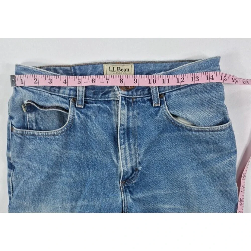 LL Bean Jeans Mens 32x30 Vintage 90s Classic Fit Medium Wash Straight Leg Denim